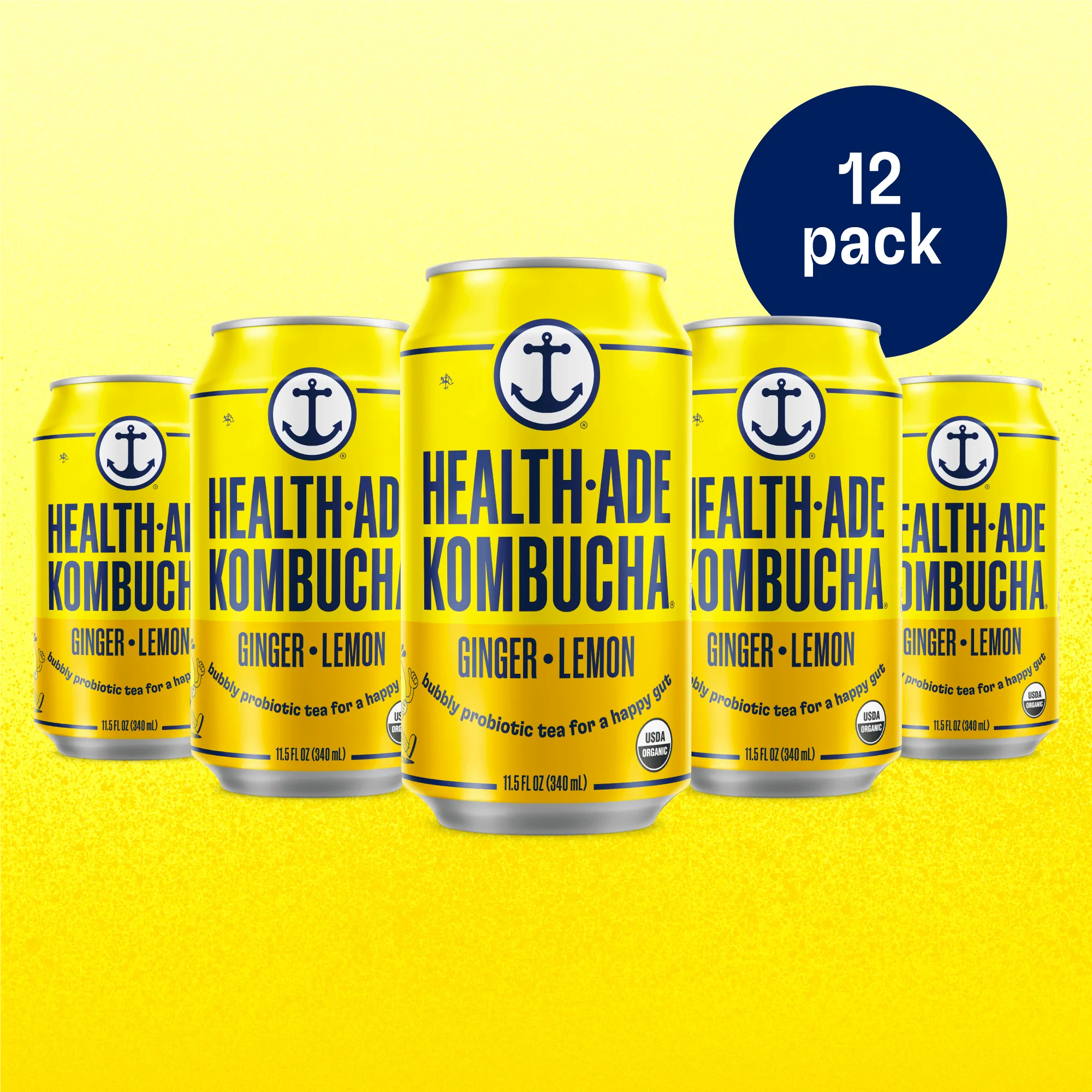 Ginger-Lemon Kombucha in Cans - Image 9