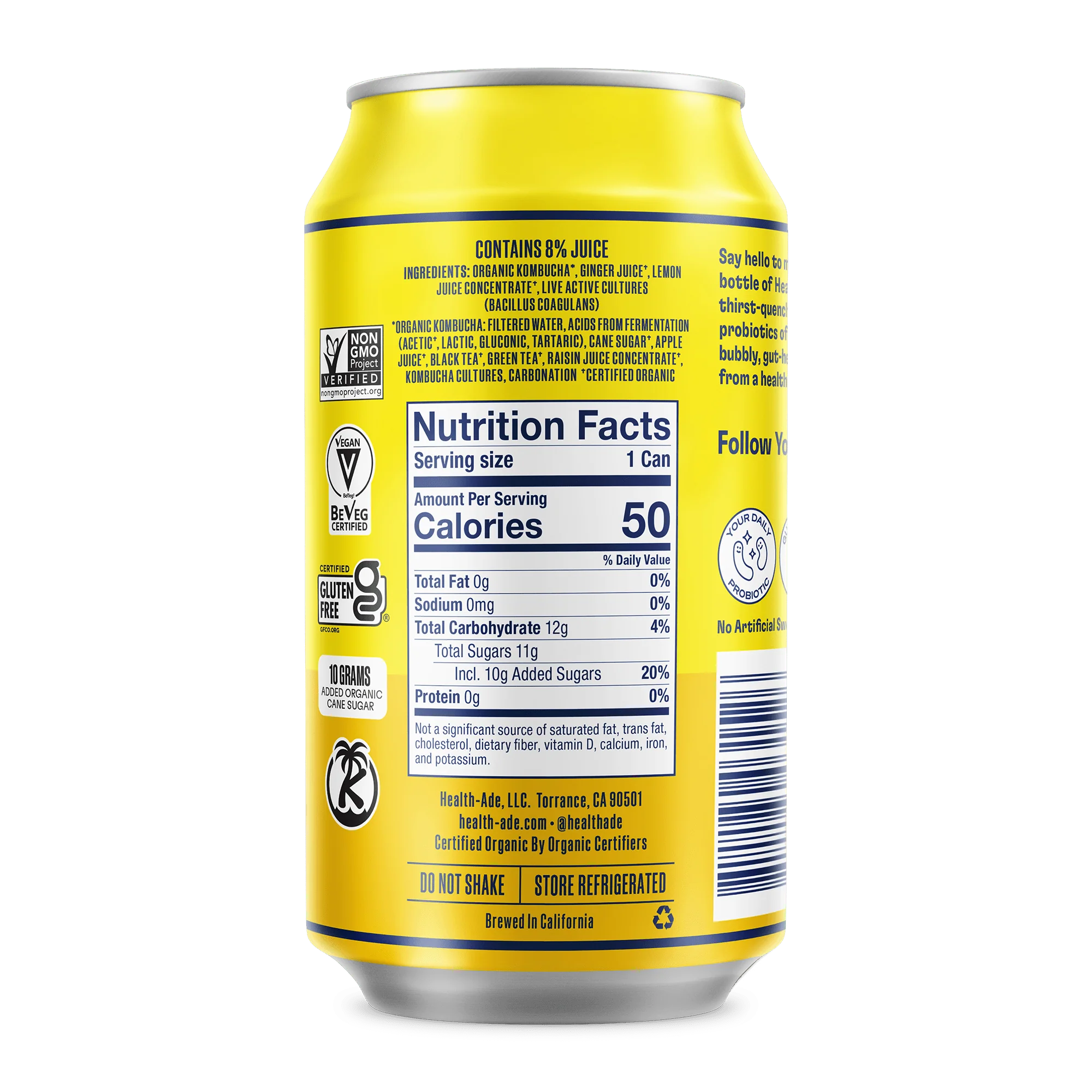Ginger-Lemon Kombucha in Cans - Image 12