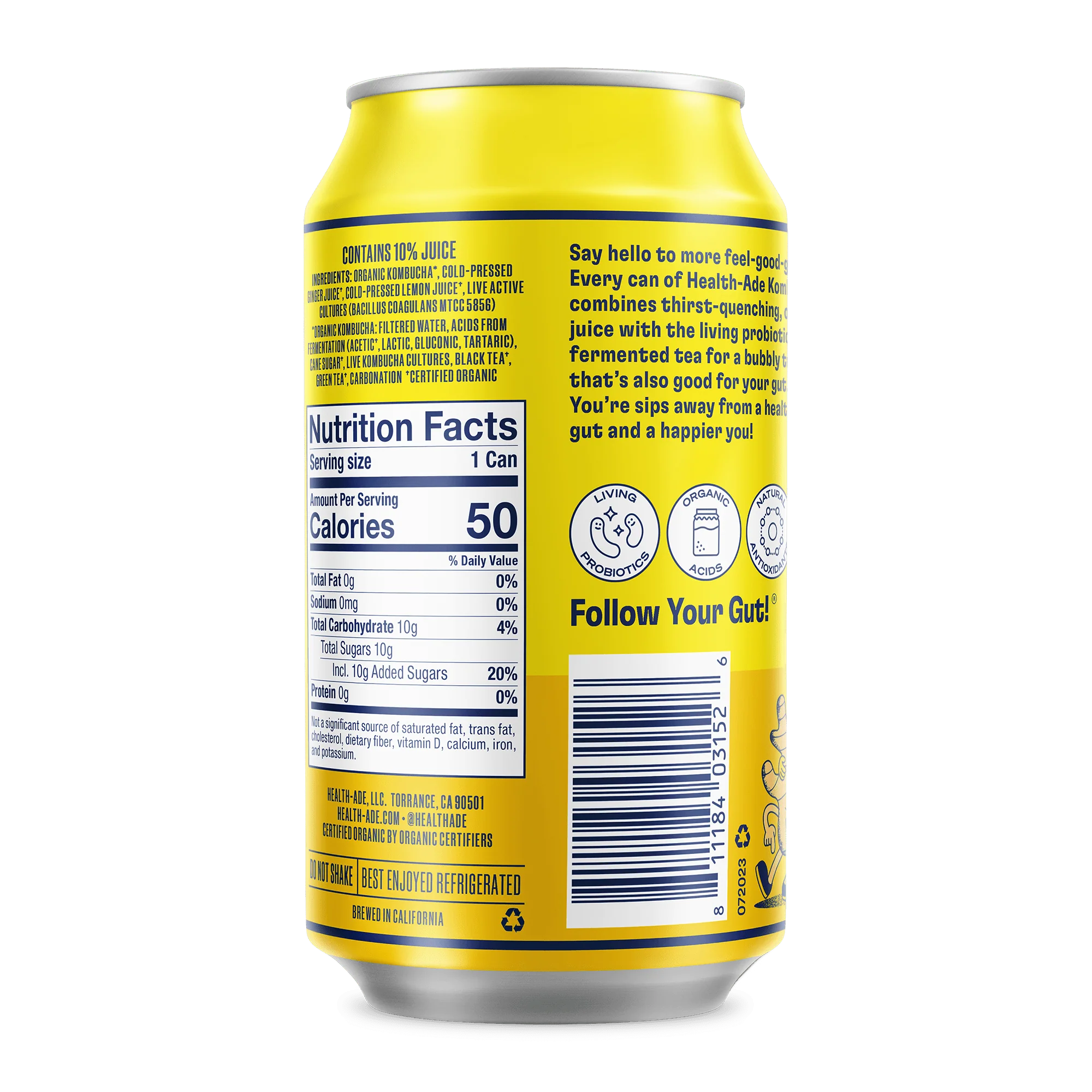 Ginger-Lemon Kombucha in Cans - Image 7