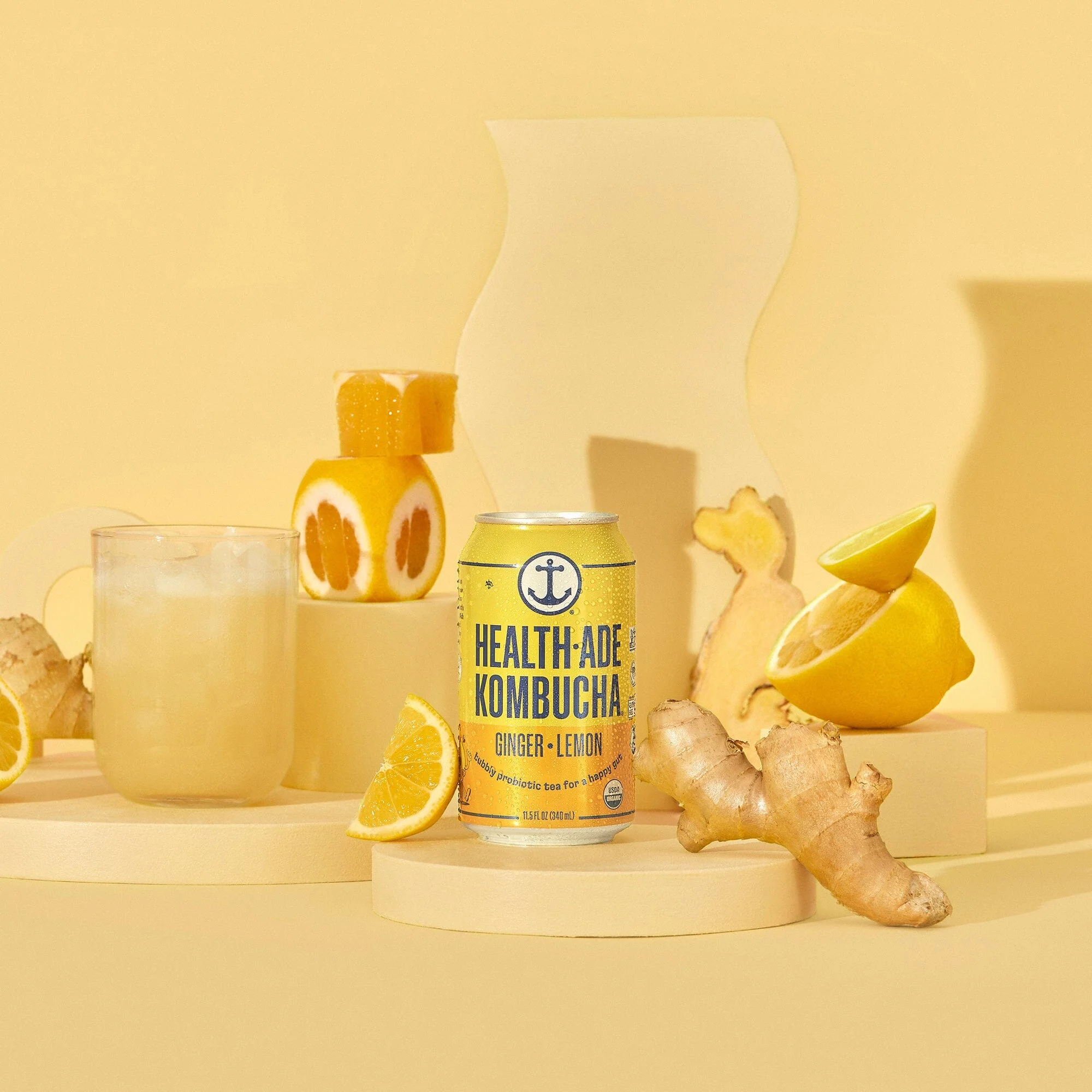 Ginger-Lemon Kombucha in Cans - Image 8
