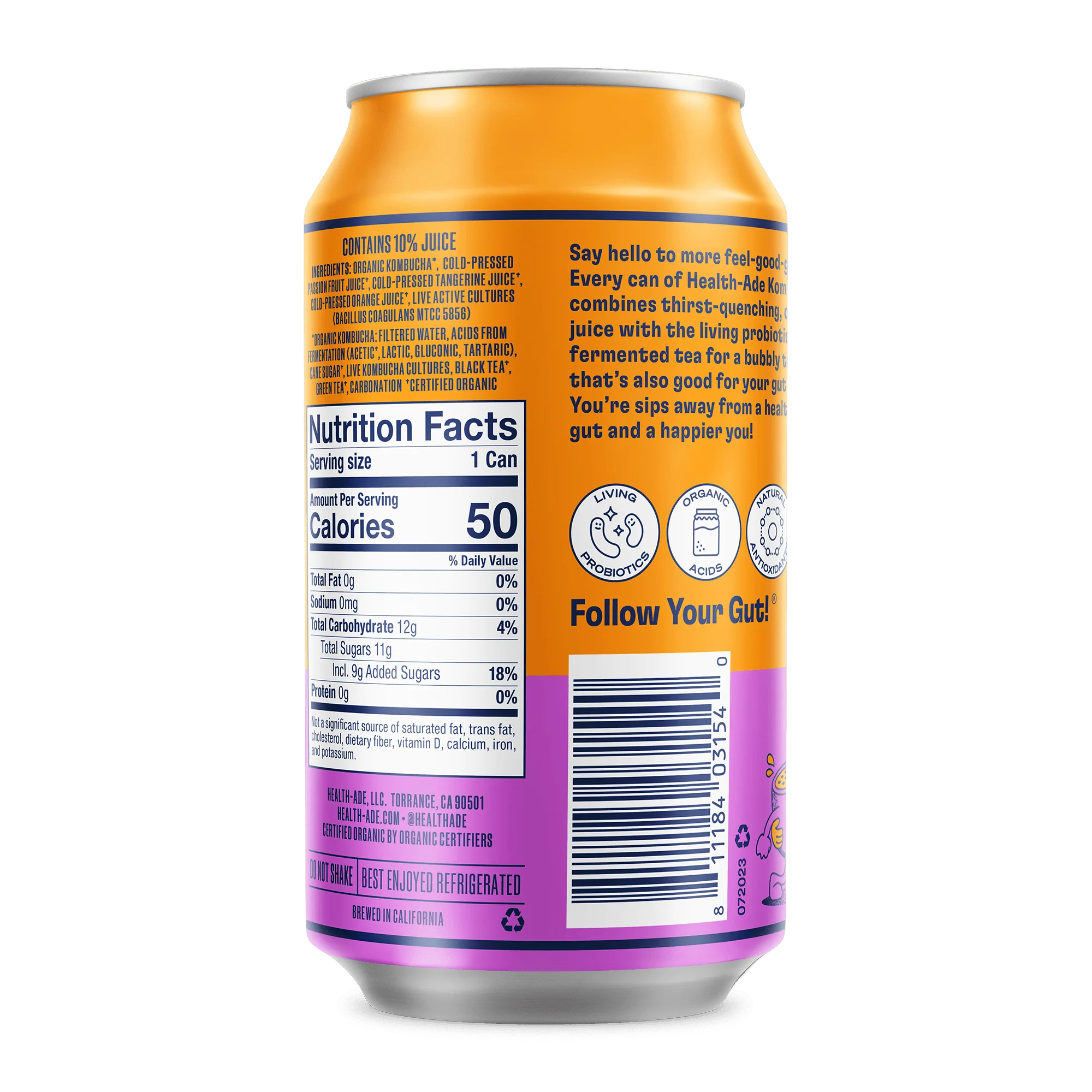 Passion Fruit-Tangerine Kombucha in Cans - Image 7